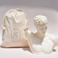 Hermes Bust Sculpture Soy-Blend Candle
